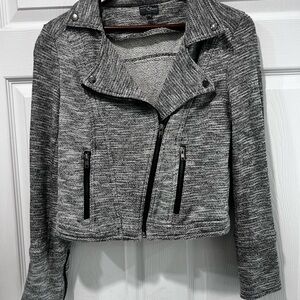 Market & Spruce Heathered Gray Blazer